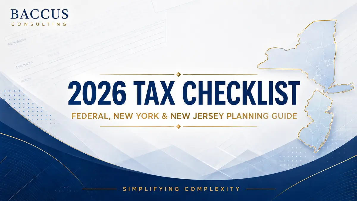 2026 Tax Checklist: Federal, New York and New Jersey Planning Guide