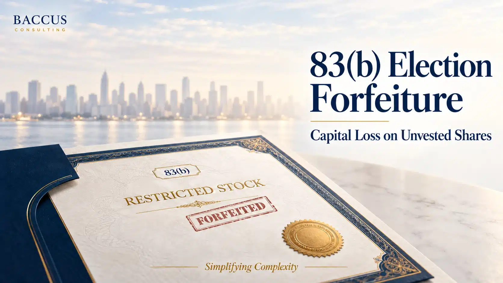 83(b) Election Forfeiture: Capital Loss on Unvested Shares